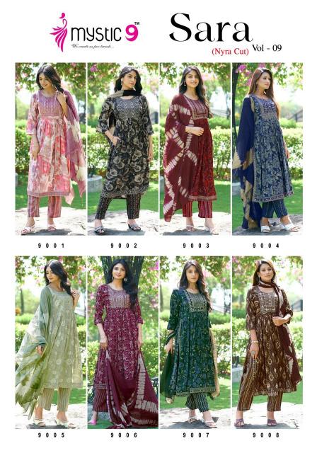 Mystic 9 Sara Vol 9 Rayon Kurti Wholesale catalog