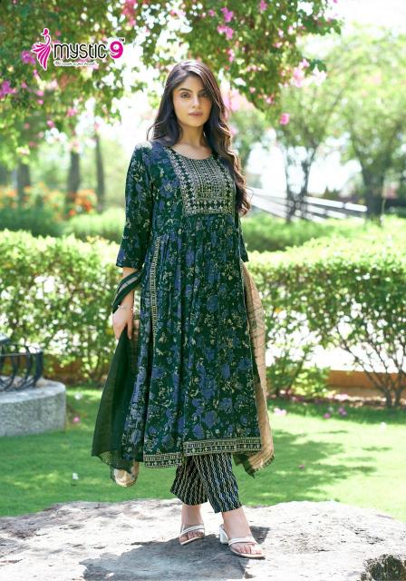 Mystic 9 Sara Vol 9 Rayon Kurti Wholesale catalog