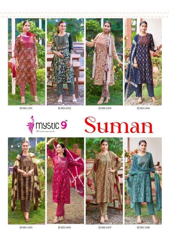 MYSTIC 9 SUMAN Kurti Wholesale Catalog