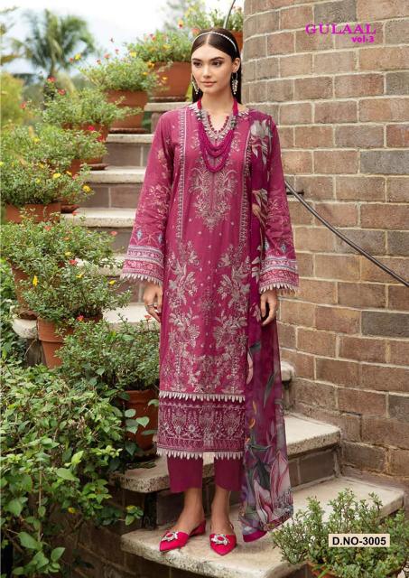 Nand Gopal Gulaal Vol 3 Karachi Cotton Drees Material Wholesale Catalog
