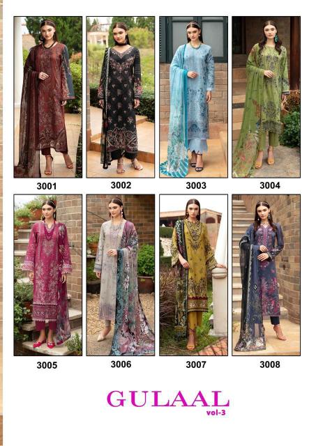 Nand Gopal Gulaal Vol 3 Karachi Cotton Drees Material Wholesale Catalog
