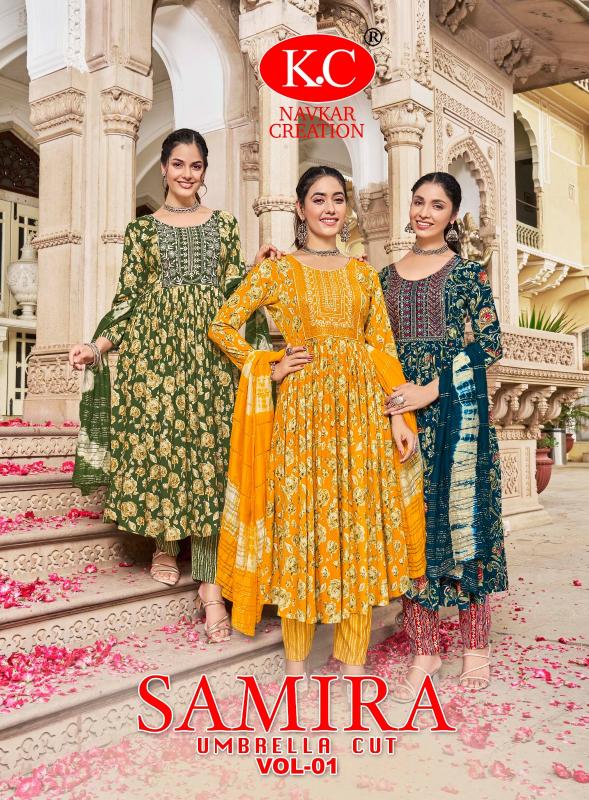 NAVKAR K.C KASHISH Vol 1 Anarkali Kurtis Wholesale Catalog