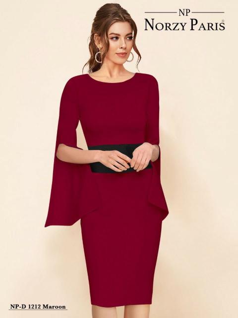 Norzy Paris NP D 1212 Maroon Western Wear Wholesale Catalog