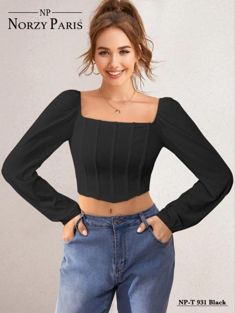 Norzy Paris Tipsy T 931 Black  & 937 White Western Top Wholesale catalog