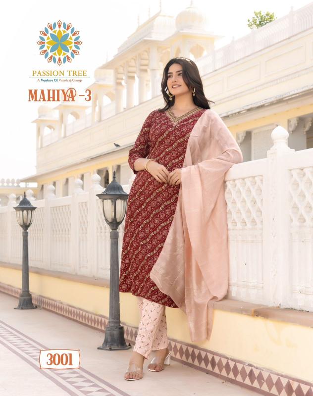 Passion Tree MAHIYA VOL-3 Straight Kurti Wholesale catalog