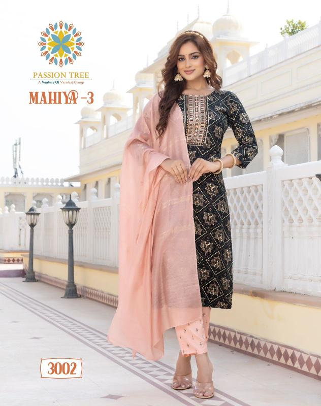 Passion Tree MAHIYA VOL-3 Straight Kurti Wholesale catalog