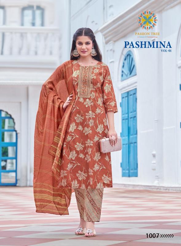 Passion Tree PASHMINA VOL 1 Kurti Wholesale catalog