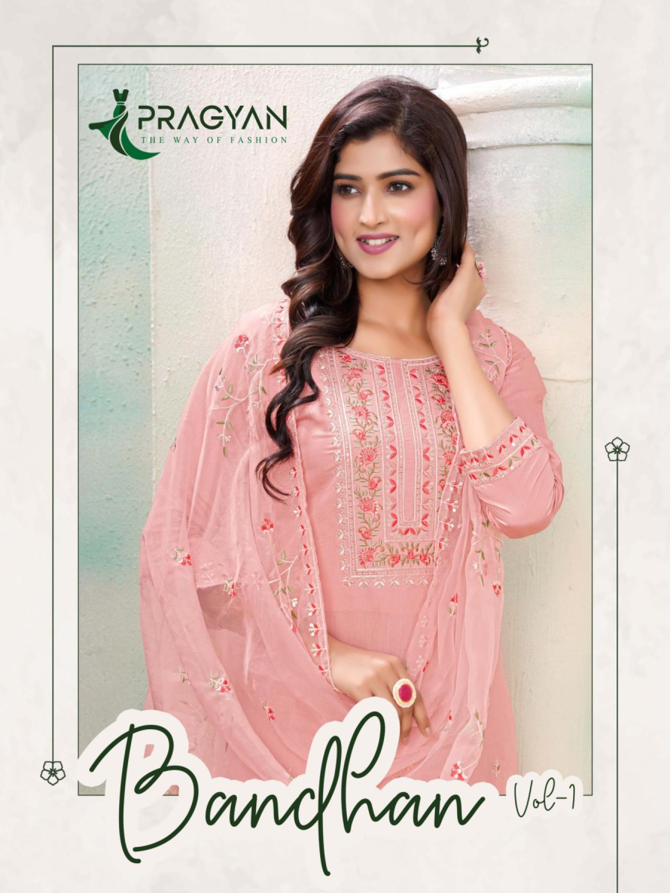 Pragyan Bandhan Vol 1 Embroidery Kurti Wholesale Catalog