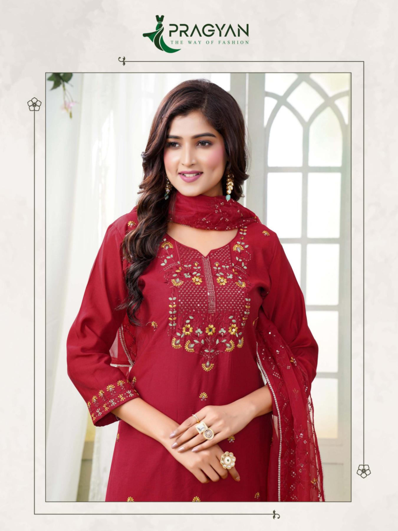 Pragyan Bandhan Vol 1 Embroidery Kurti Wholesale Catalog