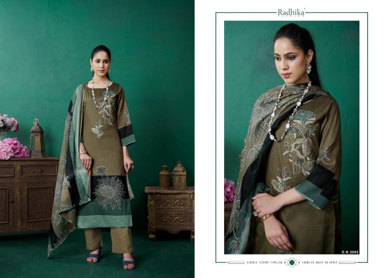 Radhika Azara Mahek Printed Dress Material Wholesale Catalog