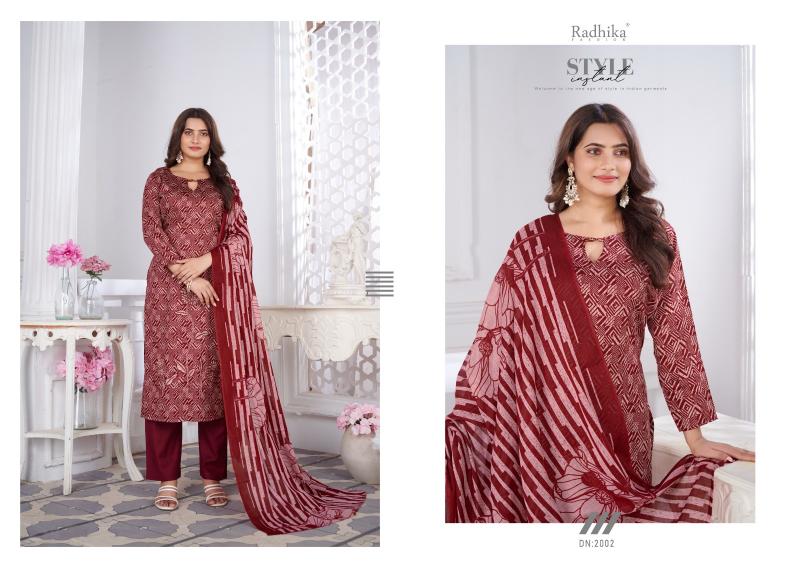 Radhika Azara Romani Cotton Dress Material Wholesale Catalog