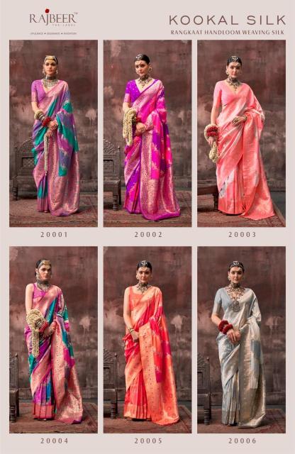 Rajbeer Kookal Silk Handloom Weaving Saree Wholesale Catalog