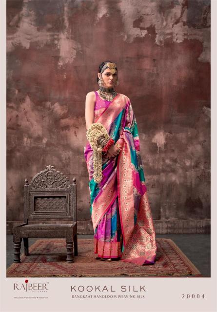 Rajbeer Kookal Silk Handloom Weaving Saree Wholesale Catalog