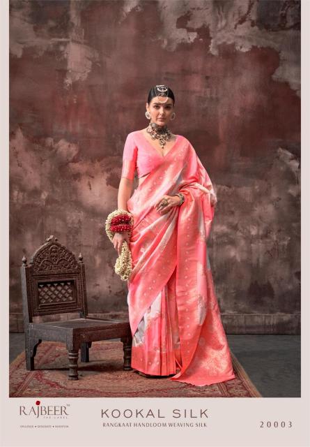 Rajbeer Kookal Silk Handloom Weaving Saree Wholesale Catalog