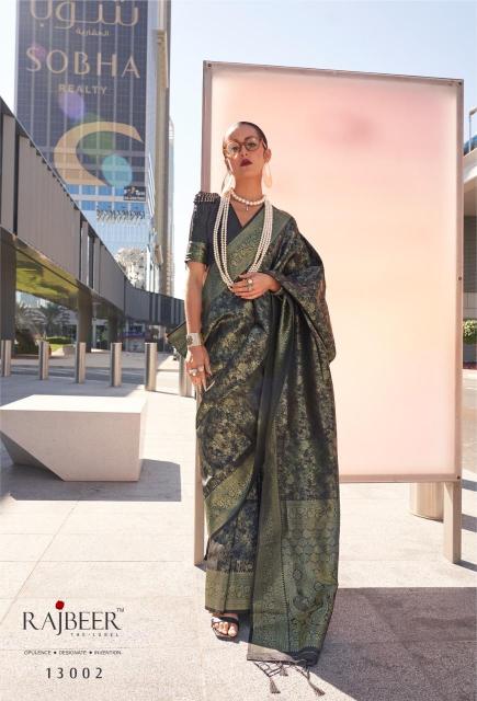 Rajbeer Kzainab Handloom Weaving Silk Saree Wholesale Catalog
