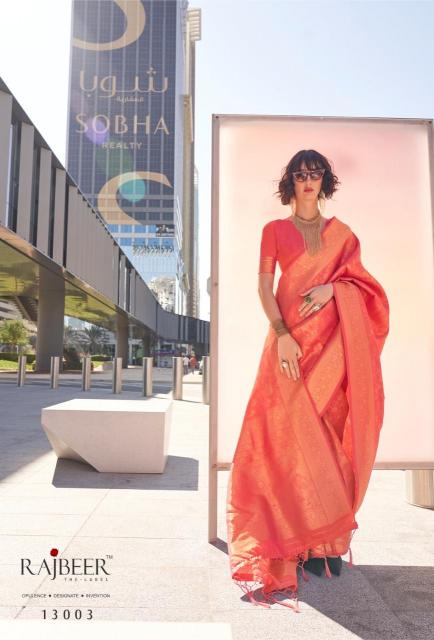 Rajbeer Kzainab Handloom Weaving Silk Saree Wholesale Catalog