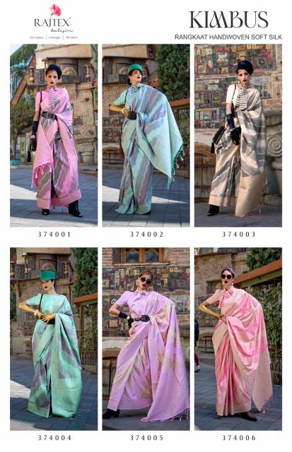 Rajtex Kimbus Handloom Weaving Fancy Sarees Wholesale Catalog