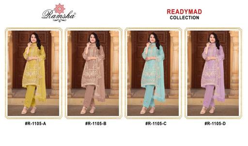 Ramsha R 1105 Pakistani Suits Wholesale catalog