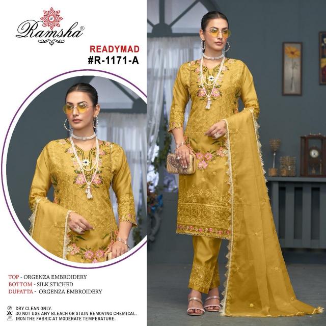 Ramsha R 1171 Nx Ready Made Pakistani Suits Wholesale catalog