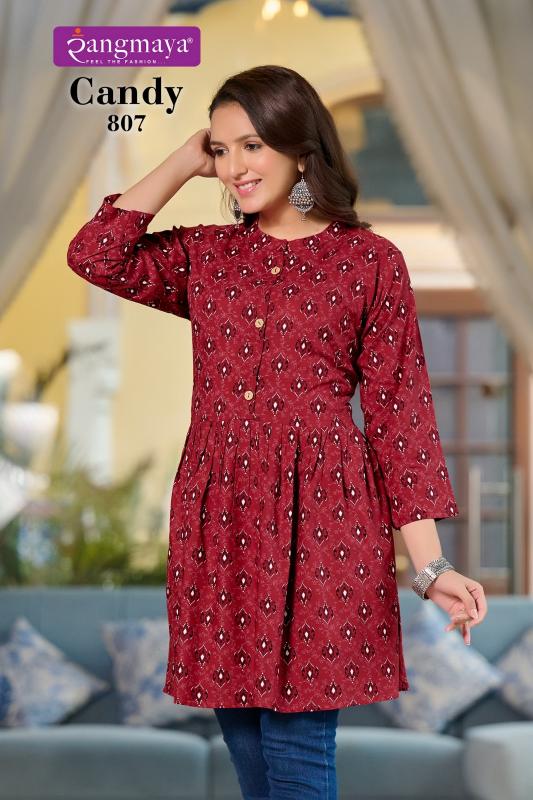 Rangmaya Candy 8 Fancy Kurti Top Wholesale Catalog