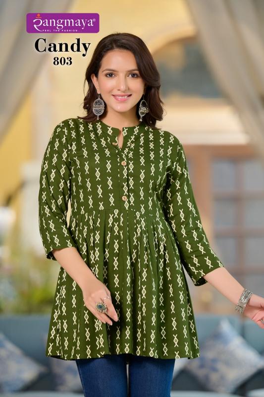 Rangmaya Candy 8 Fancy Kurti Top Wholesale Catalog