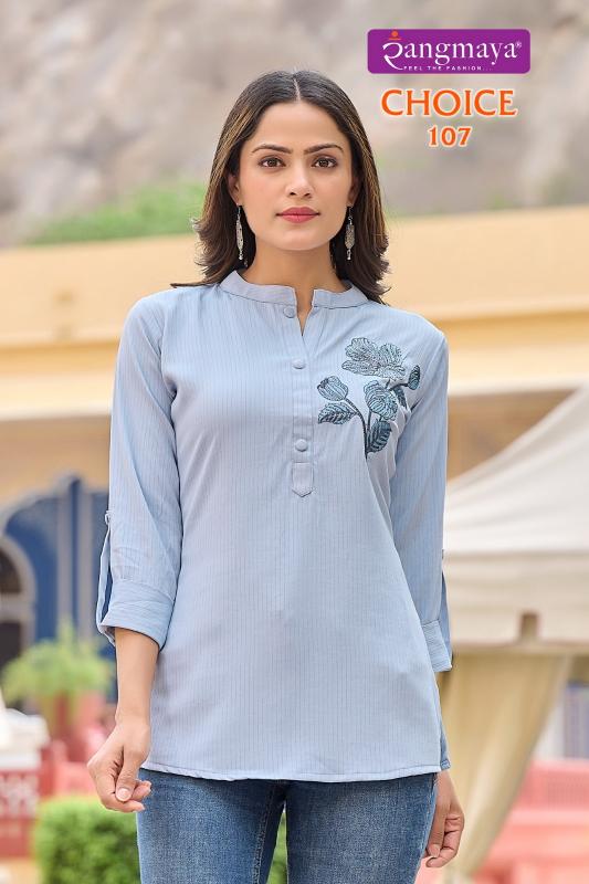 Rangmaya Choice Top Kurti Wholesale catalog