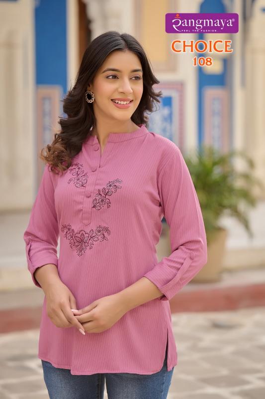 Rangmaya Choice Top Kurti Wholesale catalog
