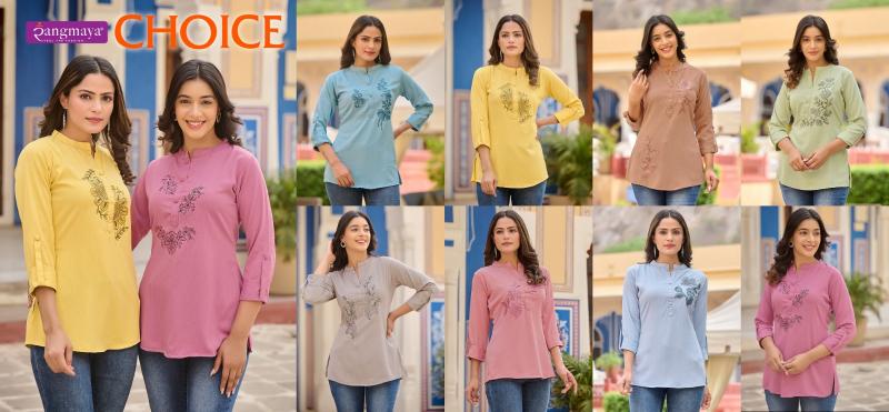Rangmaya Choice Top Kurti Wholesale catalog