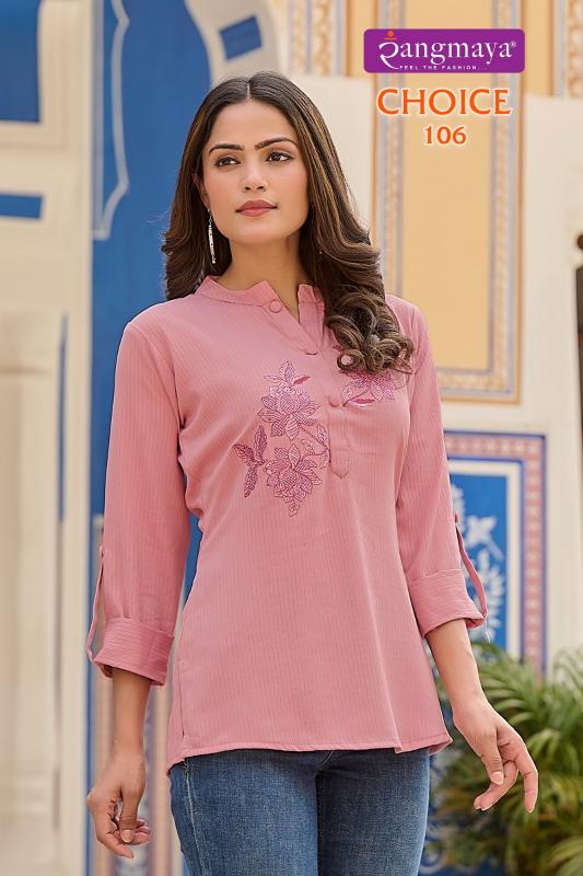 Rangmaya Choice Top Kurti Wholesale catalog