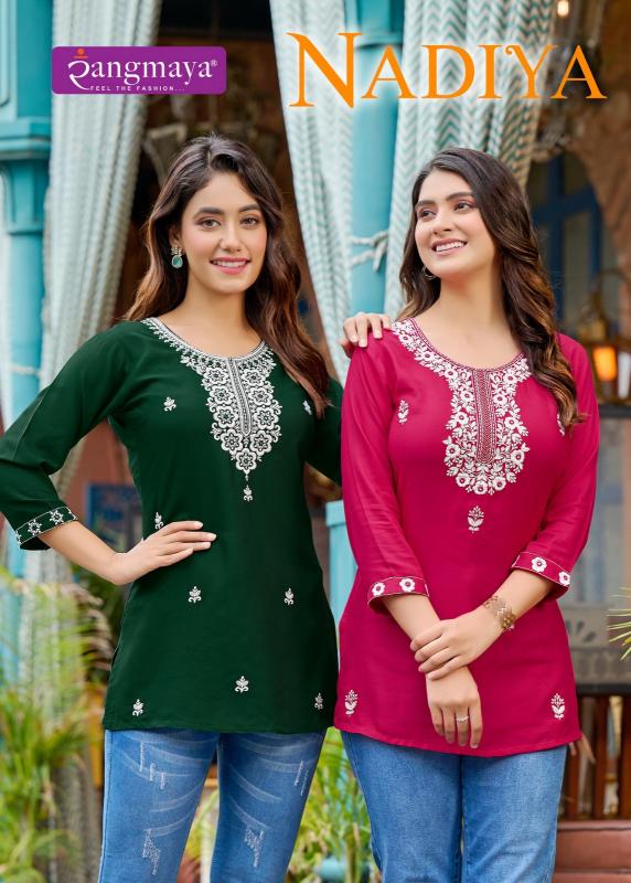 Rangmaya NADIYA Kurti Top Wholesale Catalog