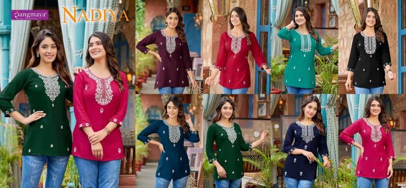 Rangmaya NADIYA Kurti Top Wholesale Catalog