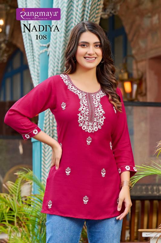 Rangmaya NADIYA Kurti Top Wholesale Catalog