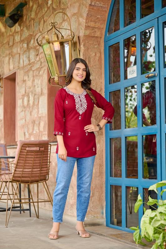 Rangmaya NADIYA Kurti Top Wholesale Catalog