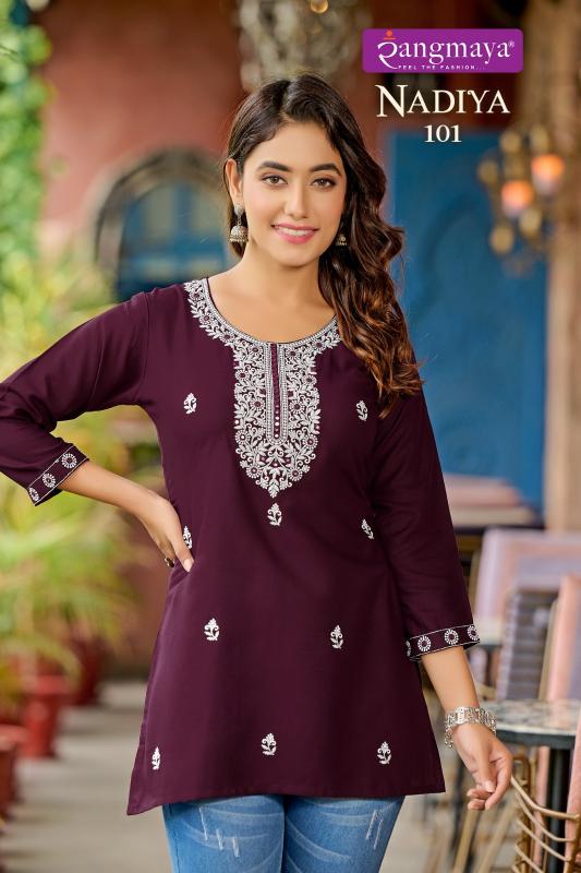 Rangmaya NADIYA Kurti Top Wholesale Catalog
