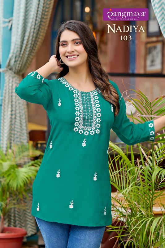 Rangmaya NADIYA Kurti Top Wholesale Catalog