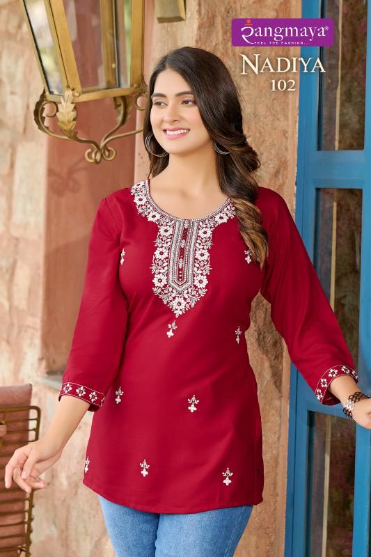 Rangmaya NADIYA Kurti Top Wholesale Catalog