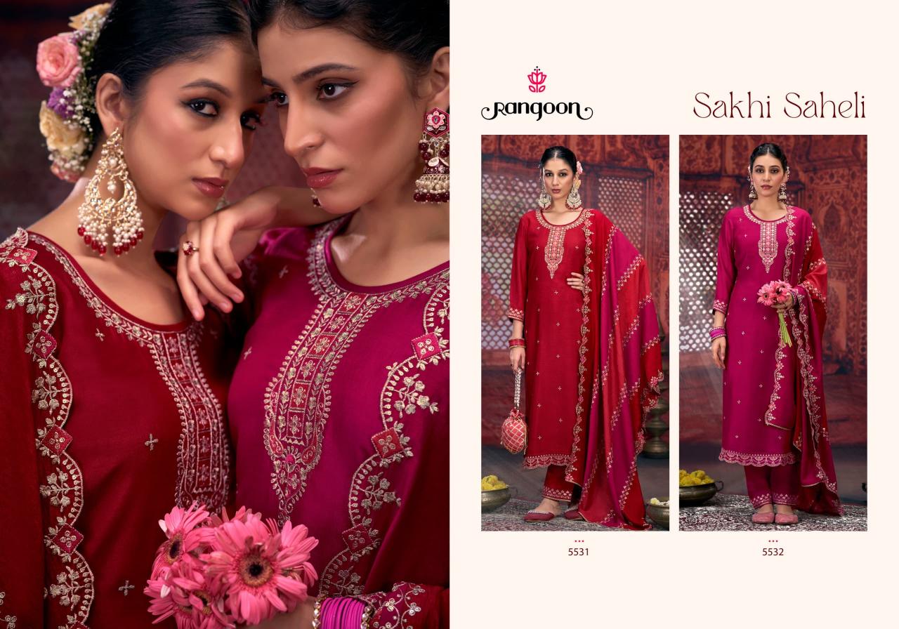 Rangoon Sakhi Sahil D.5531 & 5532 kurtis Wholesale Catalog