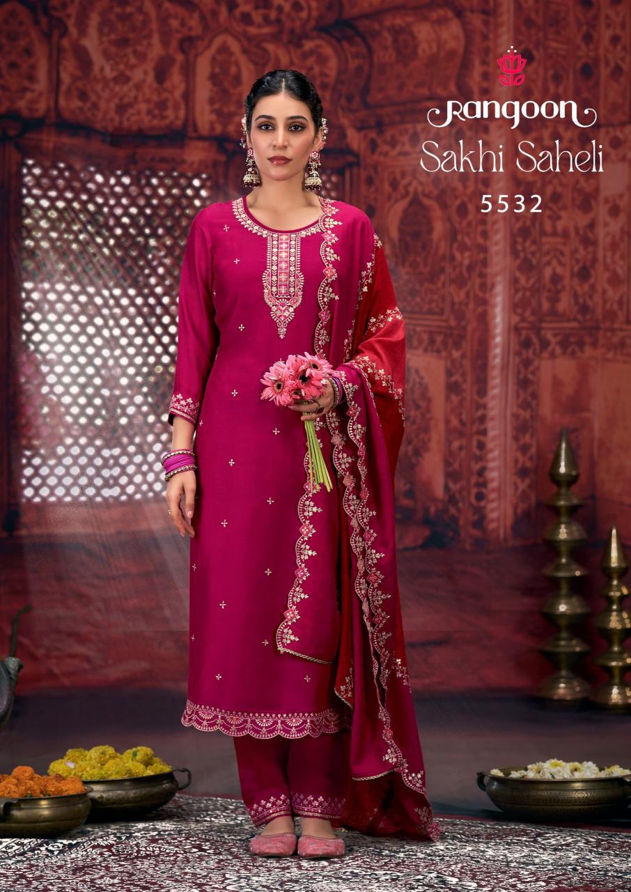 Rangoon Sakhi Sahil D.5531 & 5532 kurtis Wholesale Catalog