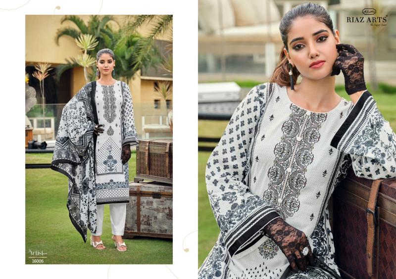 Riaz Arts The Artist Vol 4 Lawn Digital Printed Dress Material Wholesale Catalog