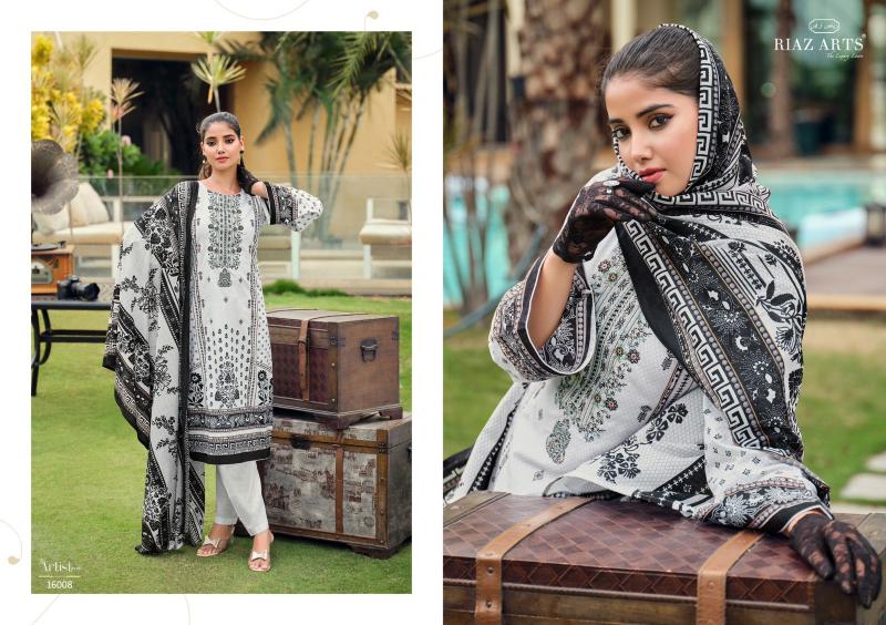 Riaz Arts The Artist Vol 4 Lawn Digital Printed Dress Material Wholesale Catalog
