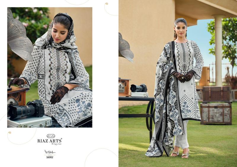 Riaz Arts The Artist Vol 4 Lawn Digital Printed Dress Material Wholesale Catalog