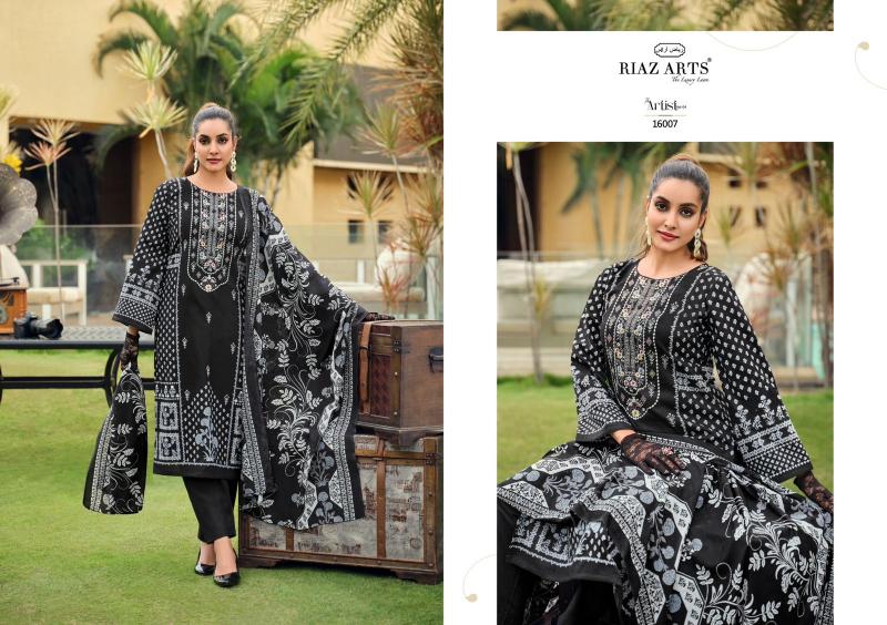 Riaz Arts The Artist Vol 4 Lawn Digital Printed Dress Material Wholesale Catalog
