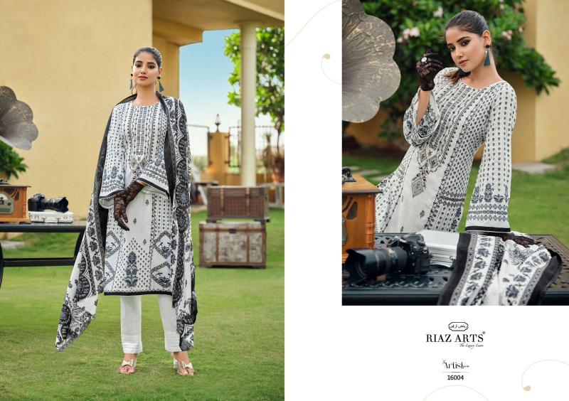 Riaz Arts The Artist Vol 4 Lawn Digital Printed Dress Material Wholesale Catalog