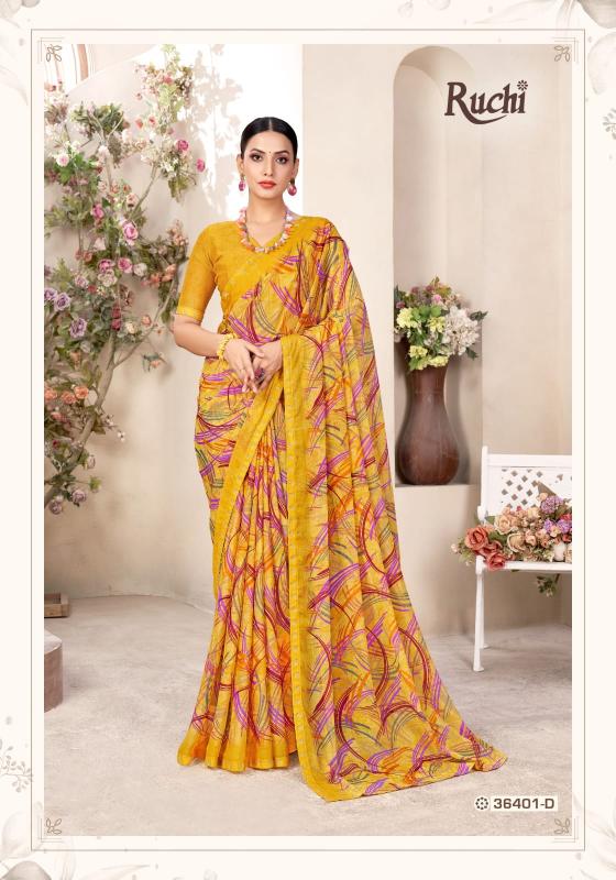 Ruchi Vanilla Vol 11 Chiffon Fancy Saree Wholesale Catalog