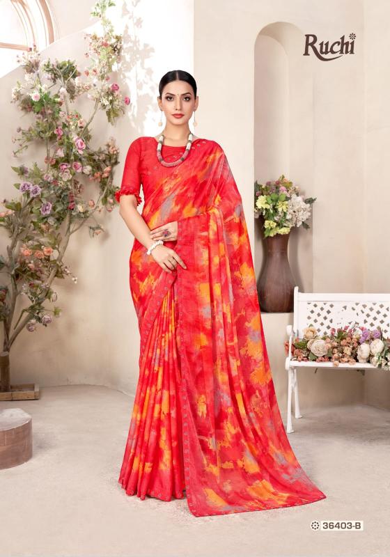 Ruchi Vanilla Vol 11 Chiffon Fancy Saree Wholesale Catalog