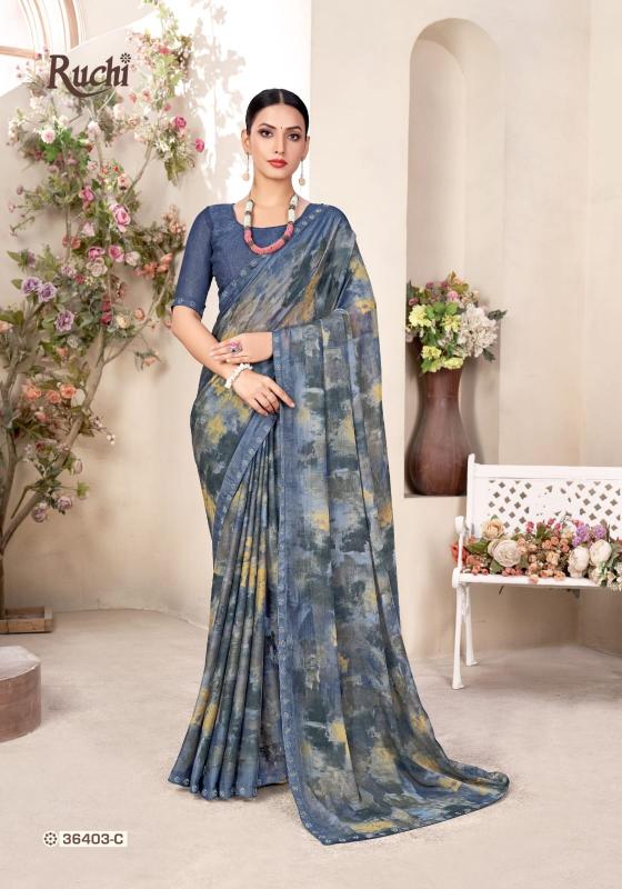 Ruchi Vanilla Vol 11 Chiffon Fancy Saree Wholesale Catalog