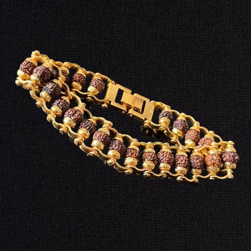 Rudraksha Bracelet in Gold Plated