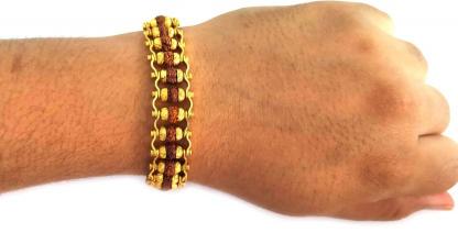 Rudraksha Bracelet in Gold Plated
