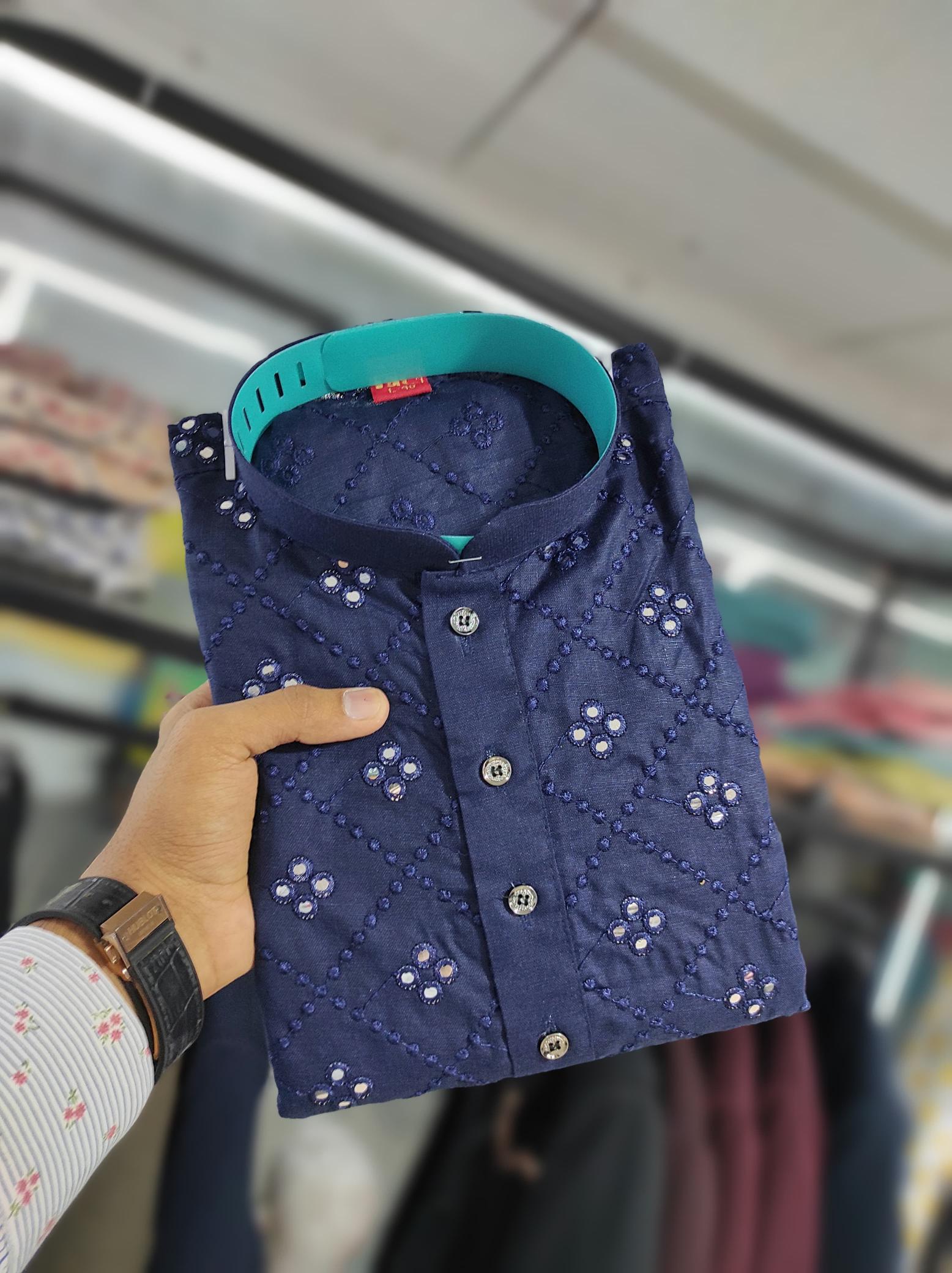 Sabella Kajukatri Mirror Work kurta mens wear Wholesale catalog