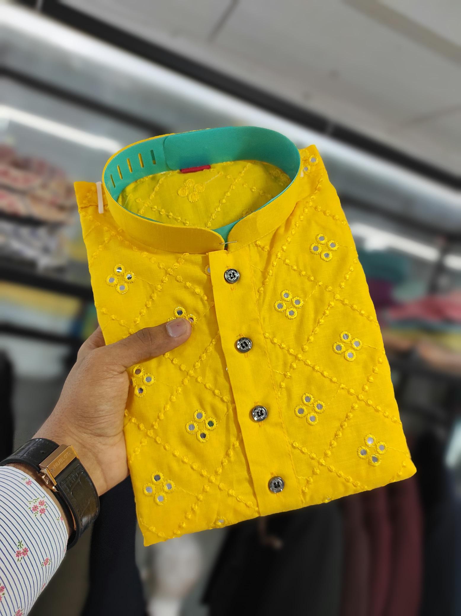 Sabella Kajukatri Mirror Work kurta mens wear Wholesale catalog